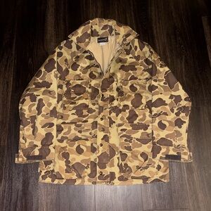 Vintage Browning Duck Camo Goretex Hunting Jacket 80s Made in USA Sz M/L